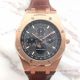 Replica Audemars Piguet Royal Oak Rose Gold Brown Leather Watch for men (4)_th.jpg